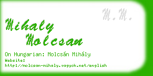 mihaly molcsan business card